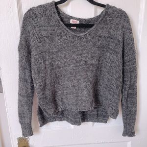 Perfectly Cut Grey Crop Sweater